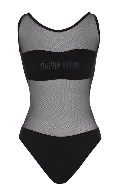 Слитный купальник с перфорированием и открытой спиной CALVIN KLEIN, арт. KW0KW00274, фото 1
