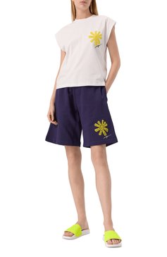 Женские шлепанцы MSGM желтого цвета, арт. 3841MDS209/864 | Фото 2 (Драгоценные камни: Проставлено; Материал внешний: Экокожа; Подошва: Платформа; Материал сплава: Проставлено)