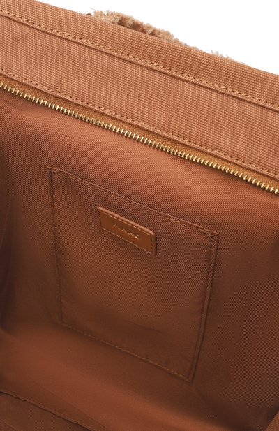 Сумка beach PINKO коричневого цвета по цене 16350 руб., арт. 106673/A3A4, фото 5 Сумка beach PINKO, арт. 106673/A3A4, фото 5