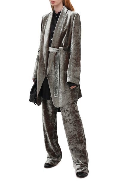 Пальто из вискозы ANN DEMEULEMEESTER, арт. 2002-1016-P-175-049, фото 2