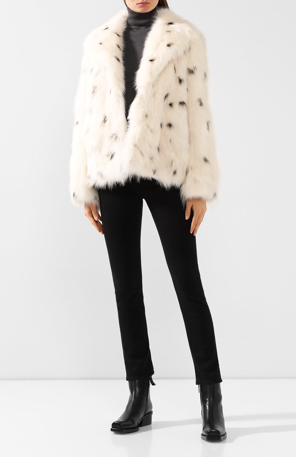 Укороченная шуба из меха песца MATE OFFICIAL, арт. 84HF101-33BI091, фото 2