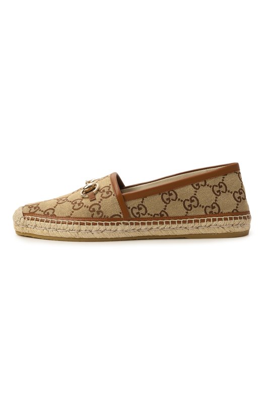 Текстильные эспадрильи Gucci 817244/9SF40 Бежевый  817244/9SF40 Фото 4