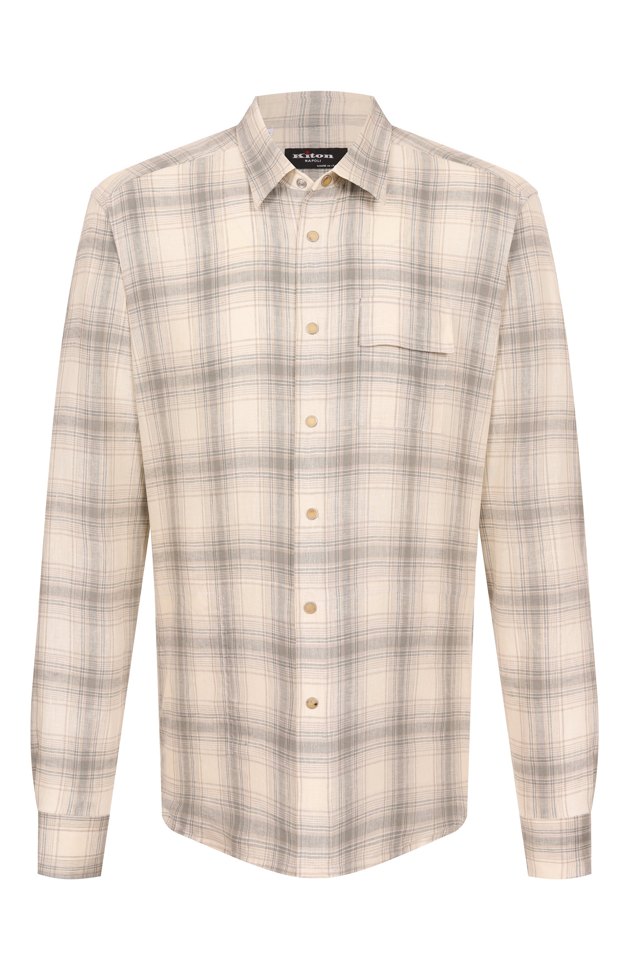 Льняная рубашка KITON, арт. UMCBUBAH0926604, фото 1