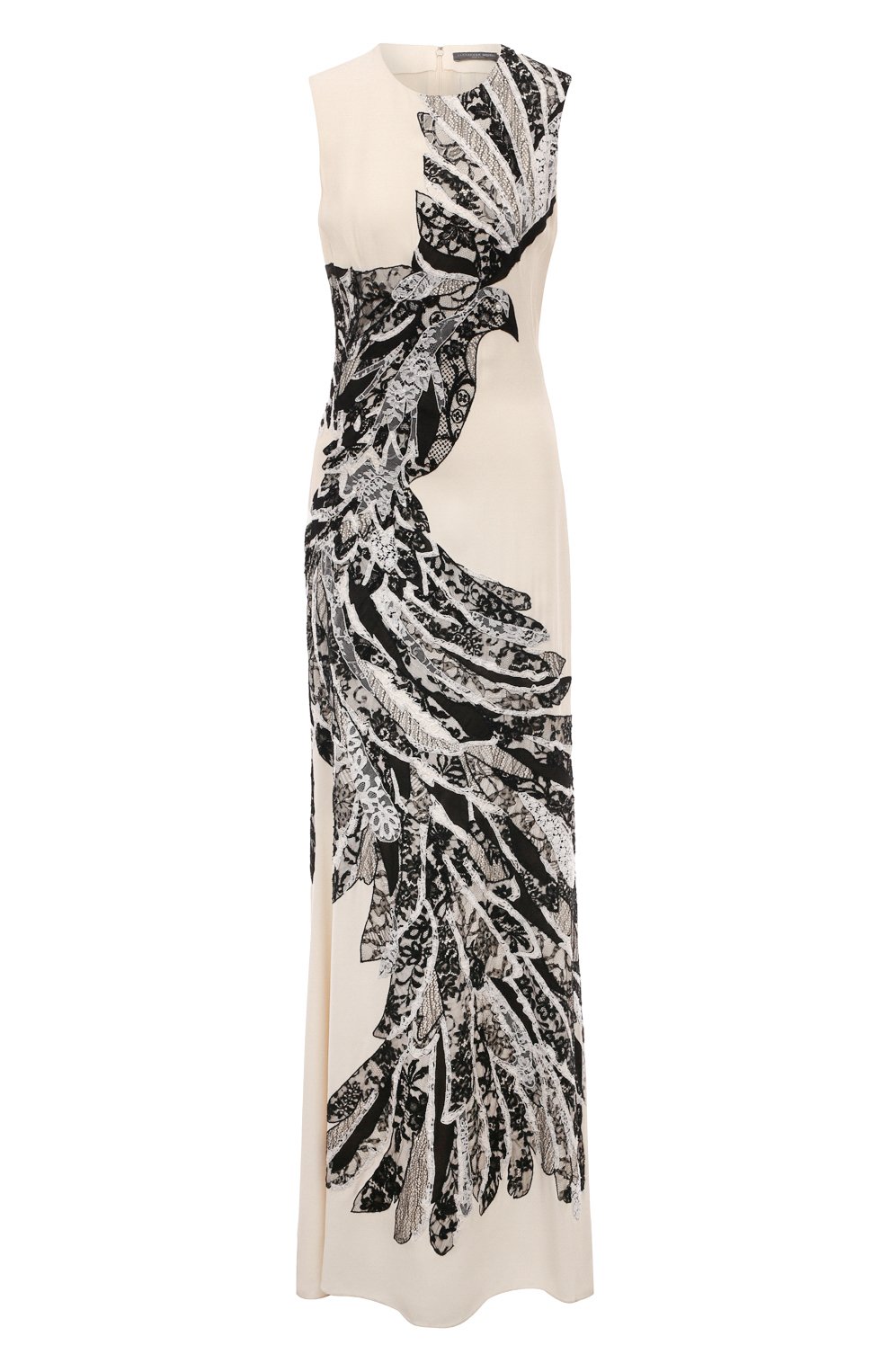 Платье ALEXANDER MCQUEEN черно-белого цвета по цене 1440000 руб., арт. 424436/QGE40, фото 1 Платье ALEXANDER MCQUEEN, арт. 424436/QGE40, фото 1