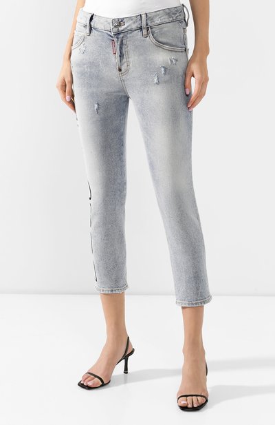 Джинсы DSQUARED2 синего цвета по цене 31100 руб., арт. S72LB0224/S30662, фото 3 Джинсы DSQUARED2, арт. S72LB0224/S30662, фото 3