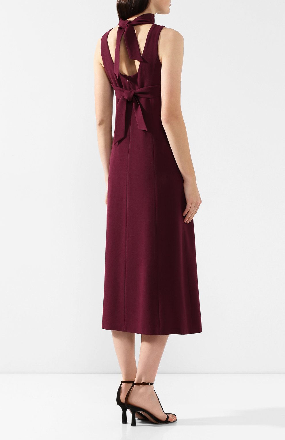 Шерстяное платье JM STUDIO бордового цвета по цене 37960 руб., арт. FW192026, фото 4 Шерстяное платье JM STUDIO, арт. FW192026, фото 4