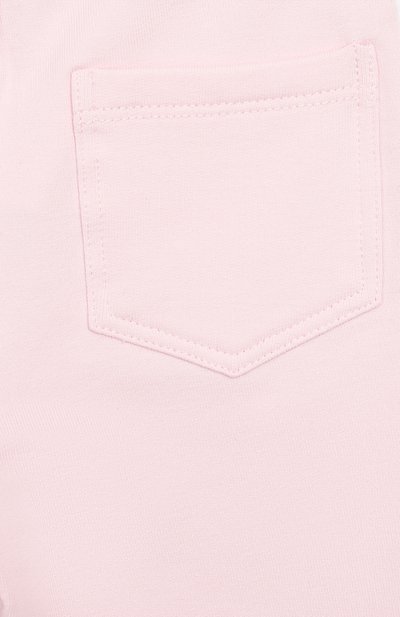 Хлопковые джоггеры MONNALISA белого цвета по цене 7160 руб., арт. 395401, фото 3 Хлопковые джоггеры MONNALISA, арт. 395401, фото 3