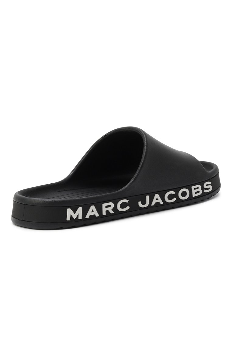 Детские шлепанцы MARC JACOBS (THE) черного цвета, арт. W60407 | Фото 3 (Нос: Не проставлено; Автоматизация состава: Проставлено)
