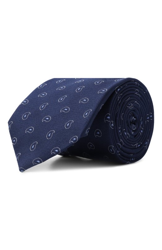 Шелковый галстук Corneliani 26U302-2620307 Синий 26U302-2620307