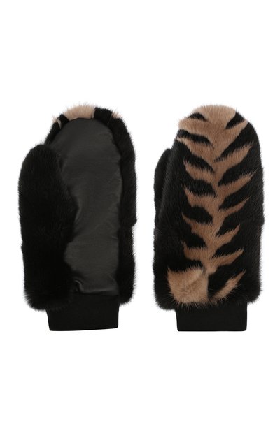 Варежки из меха норки FURLAND черного цвета по цене 33000 руб., арт. 0063902110131600993, фото 2 Варежки из меха норки FURLAND, арт. 0063902110131600993, фото 2