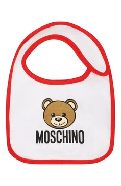 Детский комплект из трех нагрудников MOSCHINO белого цвета, арт. MUY062/LAA33 | Фото 7 (Материал: Текстиль, Хлопок; Материал сплава: Проставлено; Нос: Не проставлено)