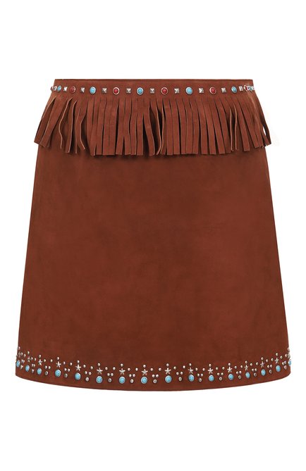 Женская замшевая юбка MIU MIU, арт. MPD514-8A7-F0324