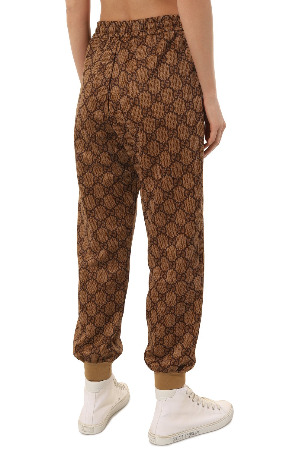 Джоггеры GUCCI коричневого цвета по цене 141120 руб., арт. 546427 XJAEL, фото 4 Джоггеры GUCCI, арт. 546427 XJAEL, фото 4