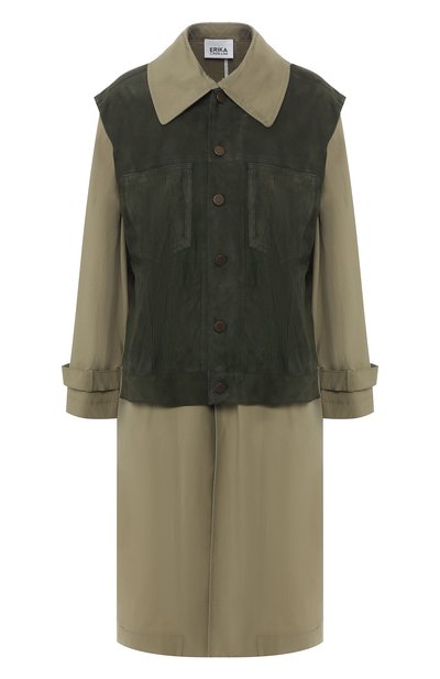 Замшевое пальто ERIKA CAVALLINI, арт. P0/P/P0SW01, фото 1