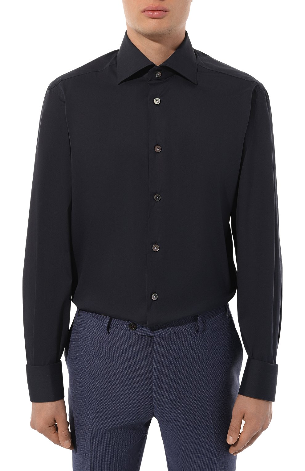 Хлопковая сорочка KITON, арт. UCIH0865406, фото 4