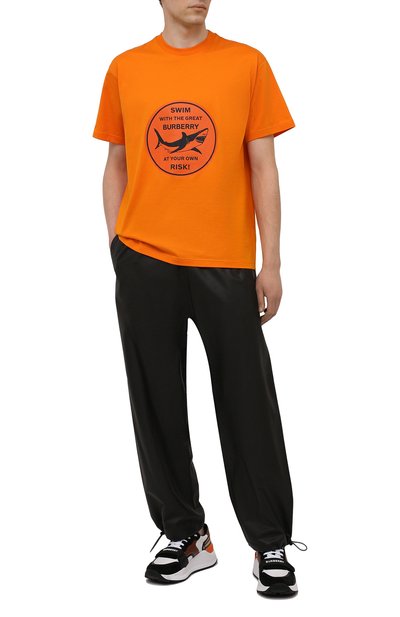 Хлопковая футболка BURBERRY, арт. 8040676, фото 2