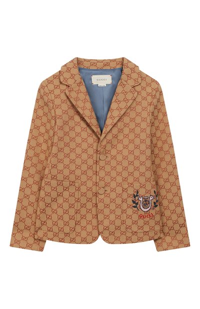 Хлопковый пиджак GUCCI, арт. 574013/XWAGF, фото 1