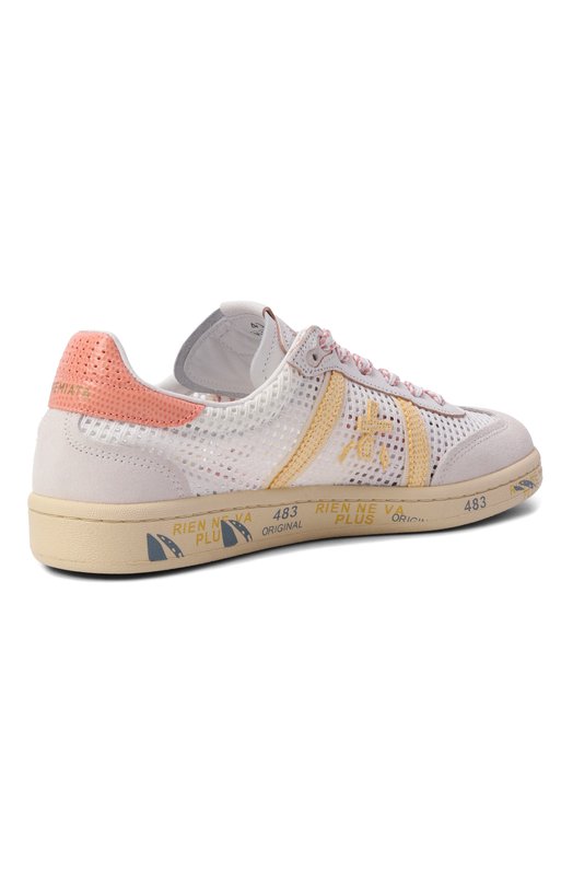 Комбинированные кеды Bonnie-D Premiata B0NNIED/VAR 8039 Кремовый  B0NNIED/VAR 8039 Фото 5