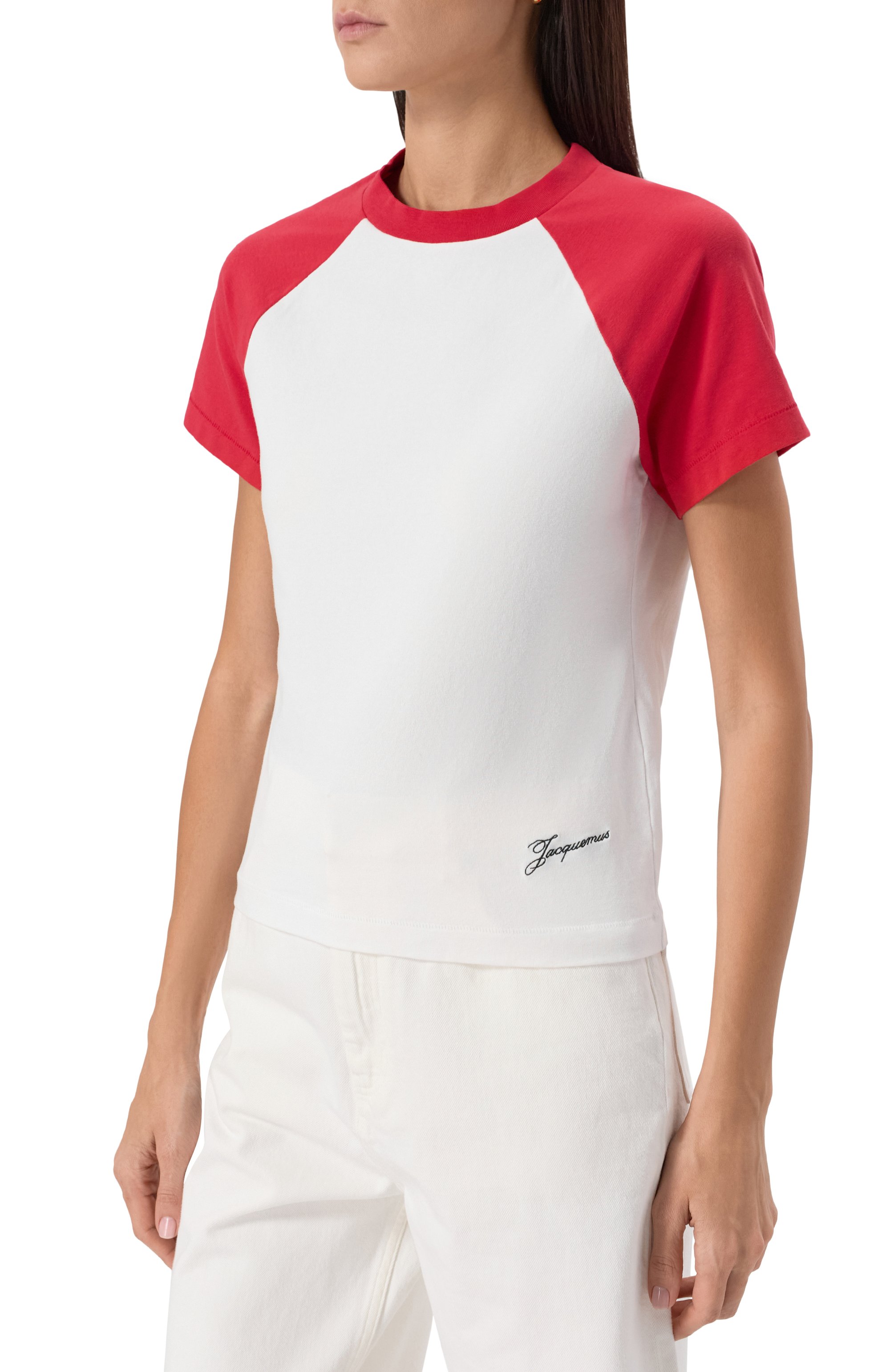 Хлопковая футболка JACQUEMUS, арт. 25E251JS205, фото 3