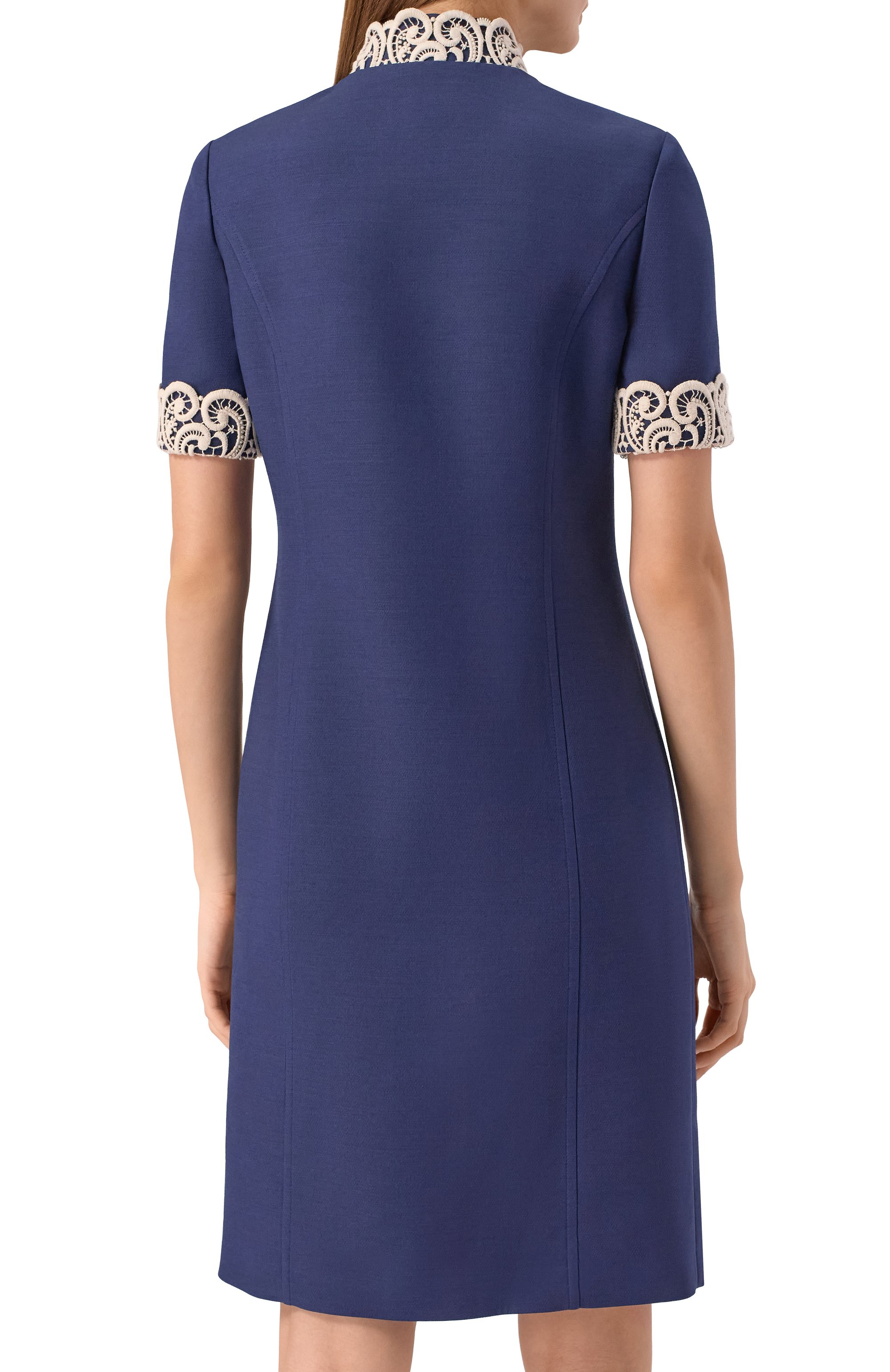 Платье из шерсти и шелка VALENTINO, арт. 7B3VAG10/1CF, фото 4