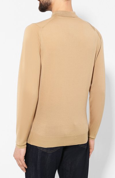 Шерстяное поло JOHN SMEDLEY бежевого цвета по цене 36250 руб., арт. BELPER, фото 4 Шерстяное поло JOHN SMEDLEY, арт. BELPER, фото 4