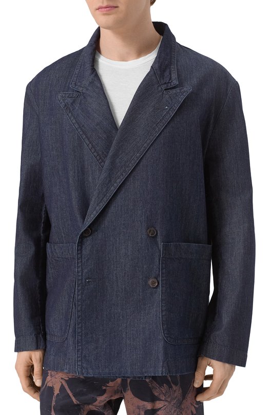 Джинсовый пиджак Dries Van Noten 251-020730-1553 Синий  251-020730-1553 Фото 5