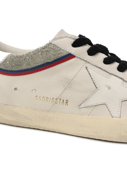 Кожаные кеды Super Star Golden Goose Deluxe Brand GMF00841.F006866 Белый  GMF00841.F006866 Фото 7