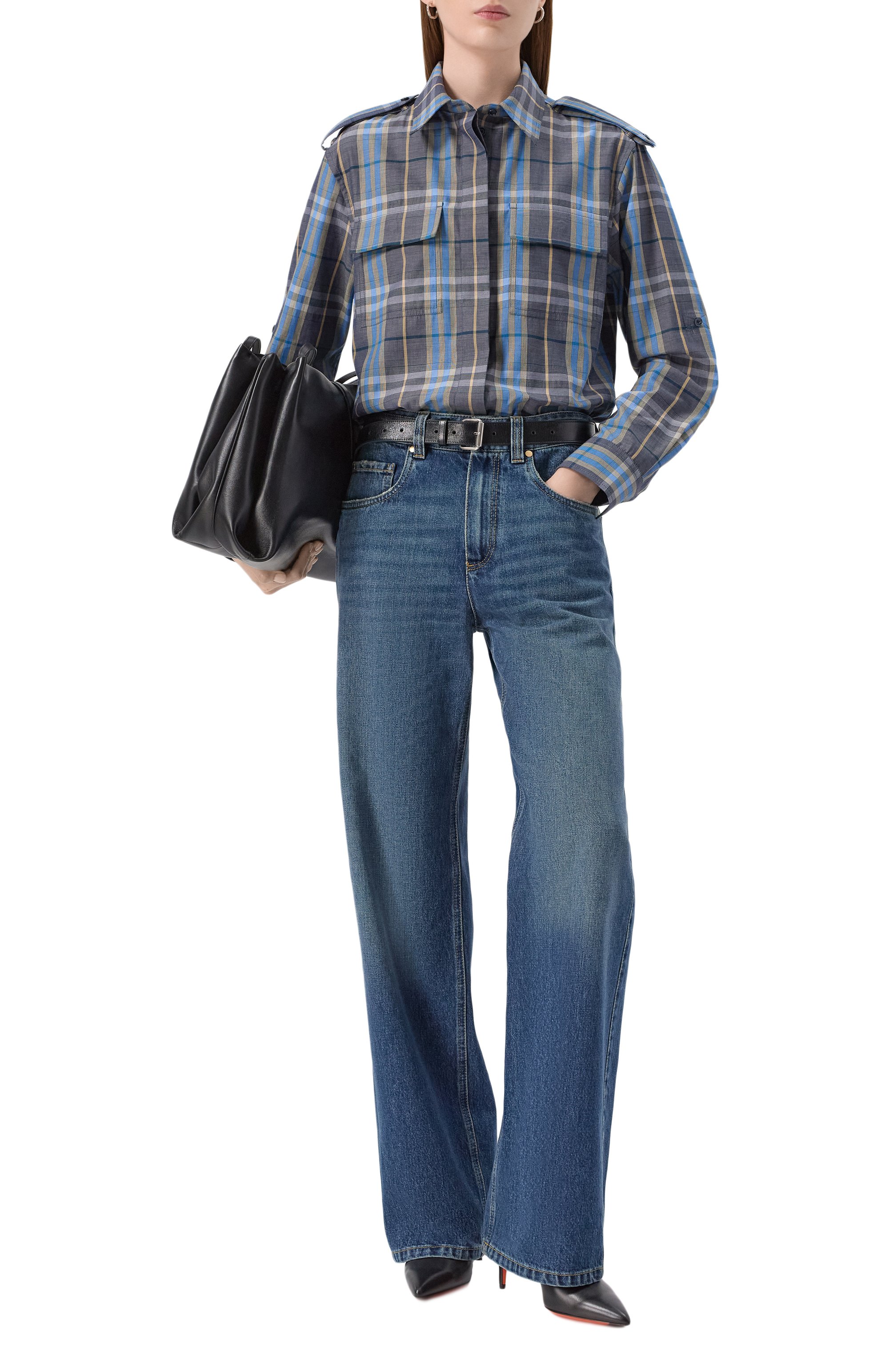 Хлопковая рубашка BURBERRY, арт. 8113002, фото 2