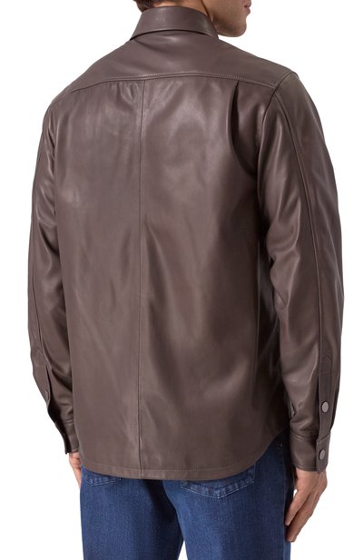 Кожаная куртка-рубашка MVST, арт. 54204/58-68, фото 4
