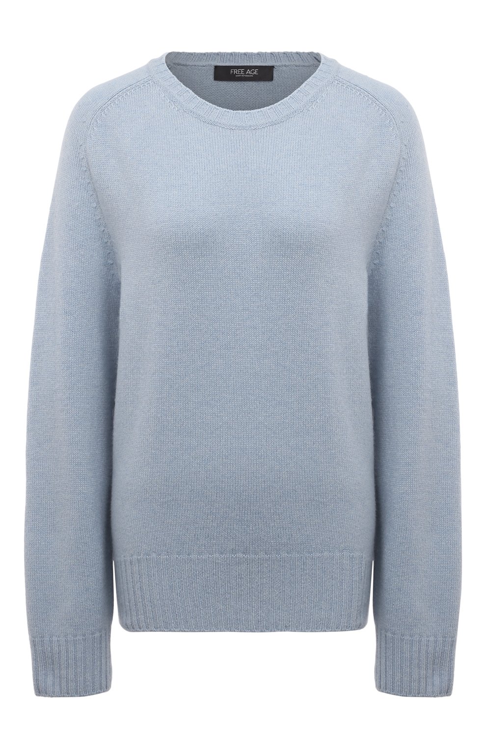 Кашемировый пуловер FREEAGE синего цвета по цене 60000 руб., арт. S23.JM056.3333.401, фото 1 Кашемировый пуловер FREEAGE, арт. S23.JM056.3333.401, фото 1