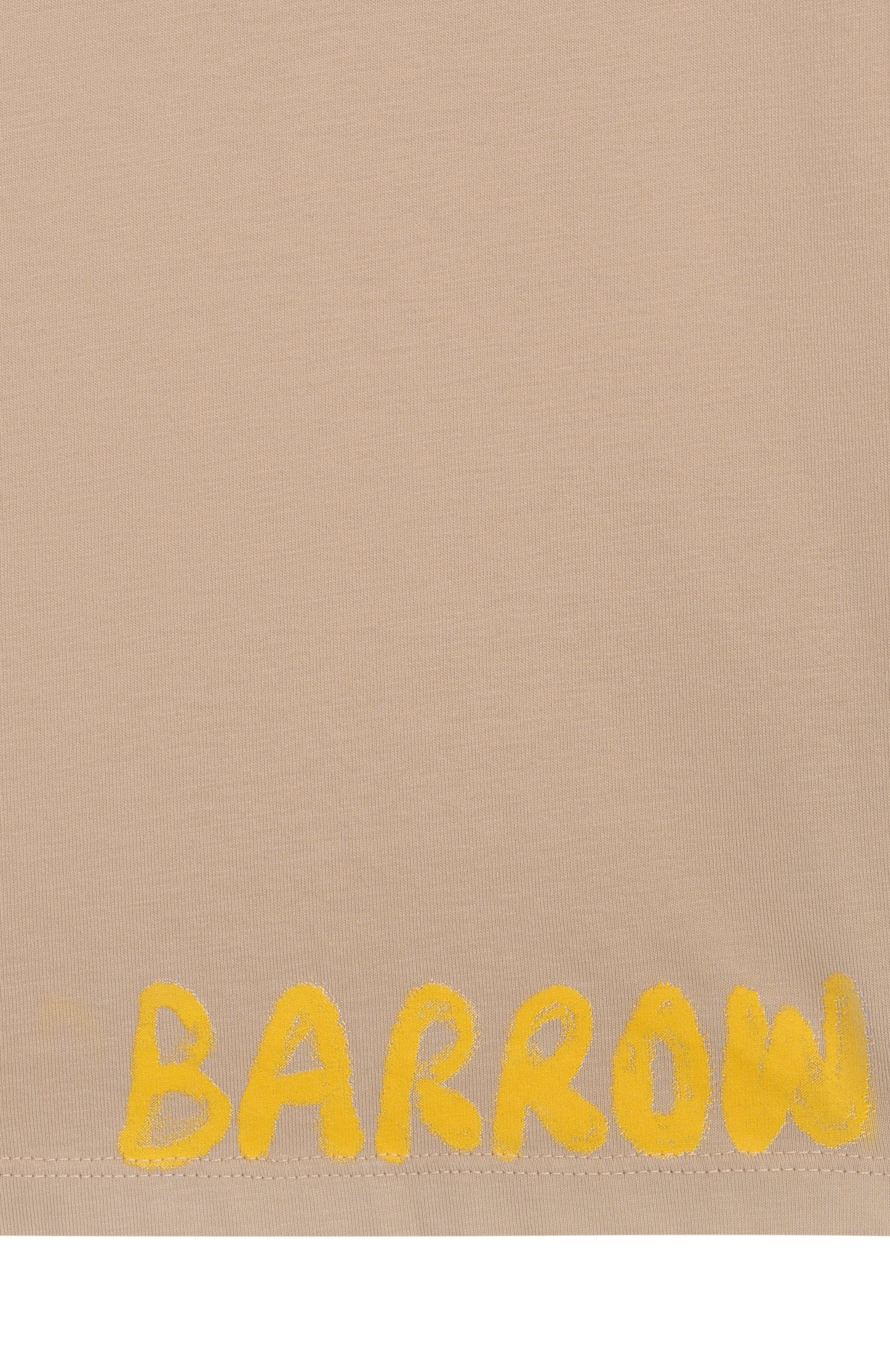 Хлопковая футболка BARROW бежевого цвета по цене 9945 руб., арт. S5BKJUTH052, фото 3 Хлопковая футболка BARROW, арт. S5BKJUTH052, фото 3