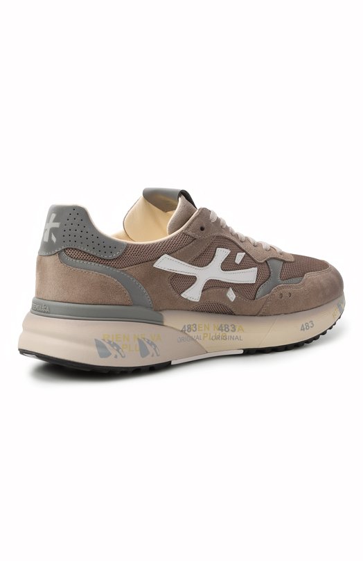 Комбинированные кроссовки Mick 0.1 Premiata MICK0.1/VAR 8118 Бежевый  MICK0.1/VAR 8118 Фото 4