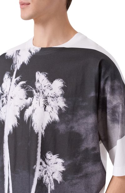 Хлопковая фут�болка PALM ANGELS, арт. PMAA10DF25JER001, фото 5