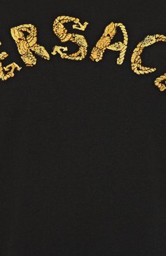 Хлопковая футболка VERSACE, арт. 1010641/1A07700, фото 5