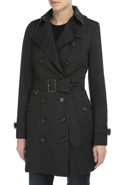 Двубортный тренч с поясом BURBERRY темно-синего цвета по цене 199500 руб., арт. 3997029, фото 3 Двубортный тренч с поясом BURBERRY, арт. 3997029, фото 3