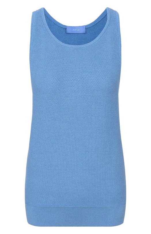 Топ из шелка и хлопка MVST WS61-606MU Голубой WS61-606MU