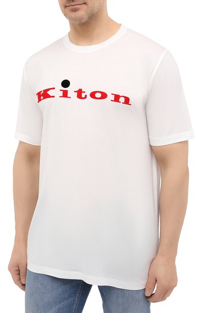 Хлопковая футболка KITON, арт. UK1164L, фото 3