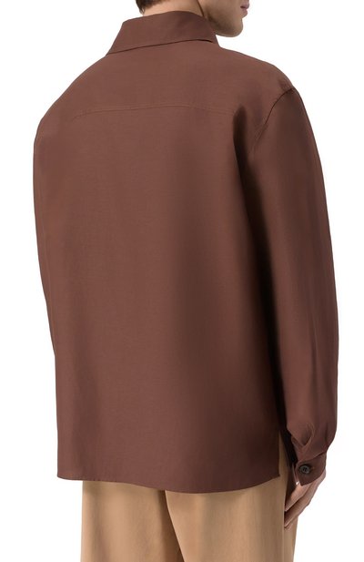 Рубашка из вискозы и льна LANEUS, арт. S6LAMASI072, фото 4