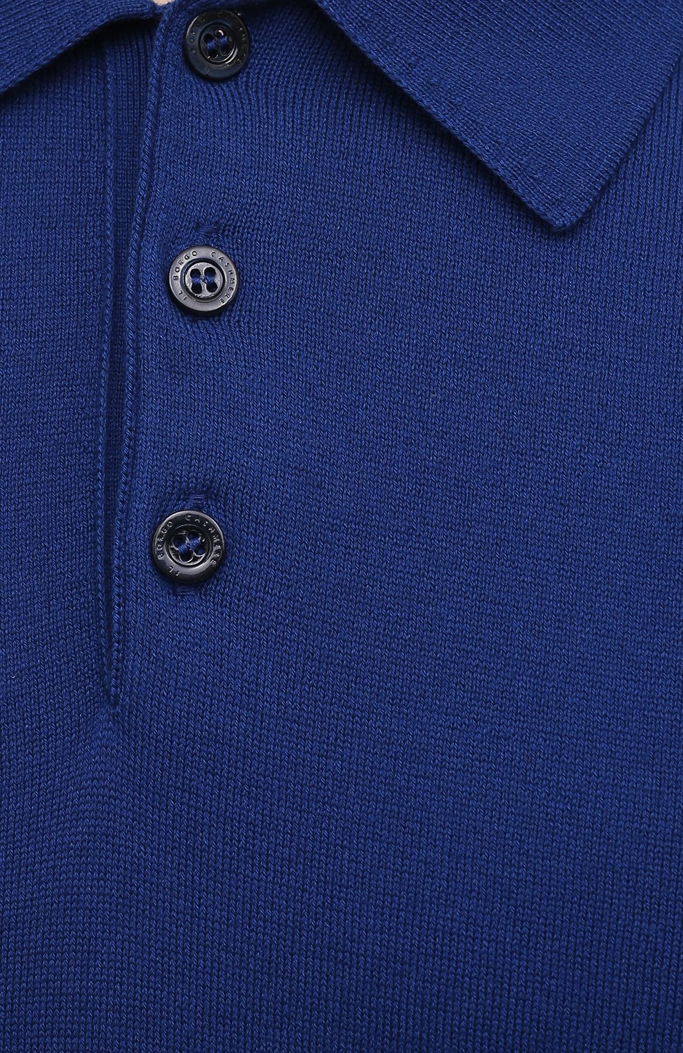 Поло из хлопка и шелка IL BORGO CASHMERE синего цвета по цене 73550 руб., арт. 56-2071G0, фото 5 Поло из хлопка и шелка IL BORGO CASHMERE, арт. 56-2071G0, фото 5