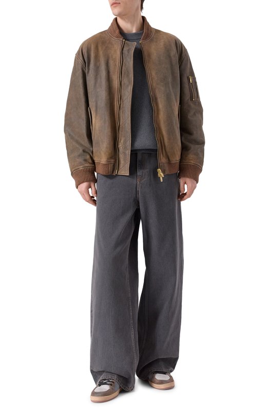 Комбинированные кеды Ball Star Golden Goose Deluxe Brand GMF00117.F007496 Серый  GMF00117.F007496 Фото 2