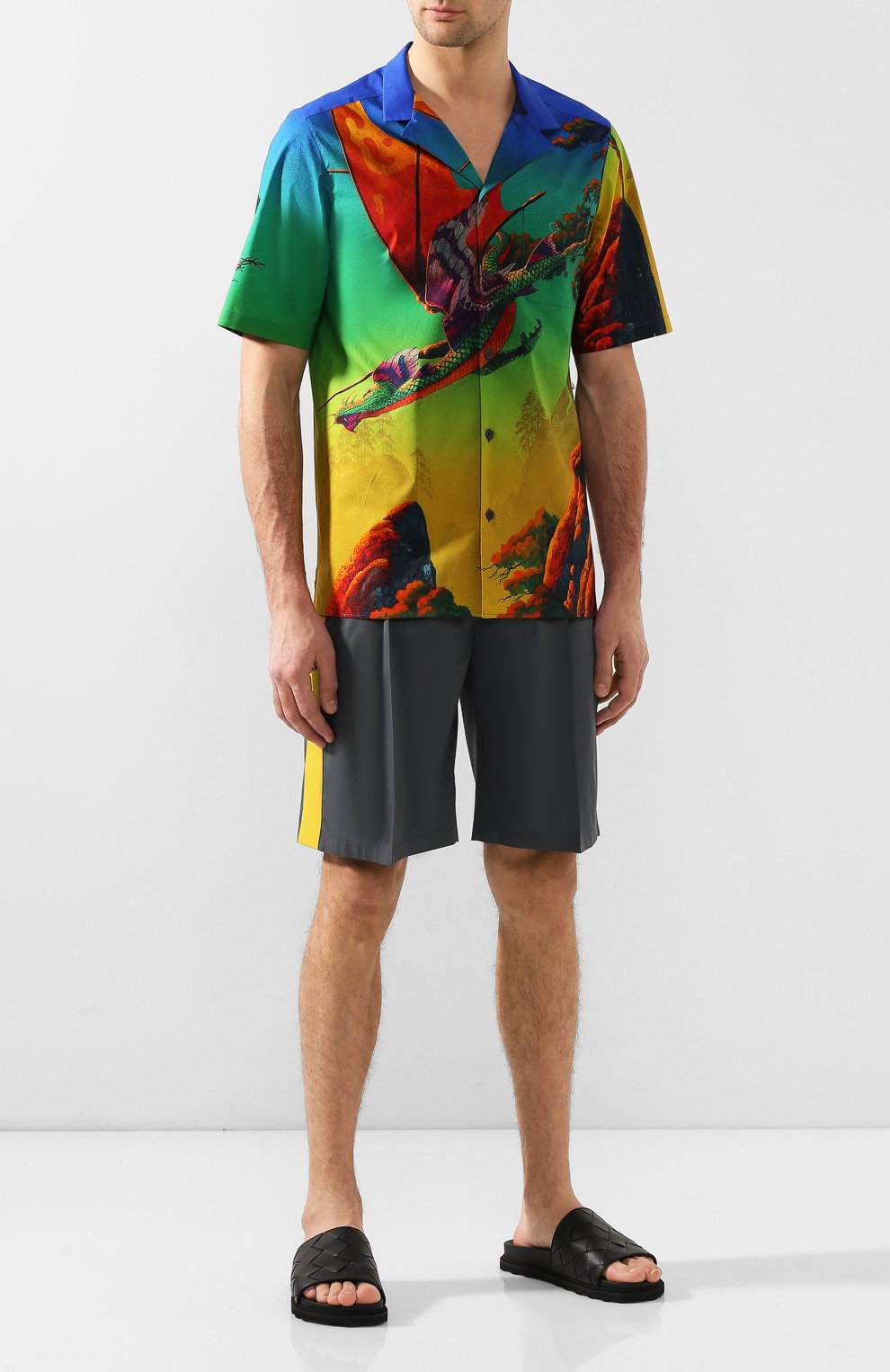 Кожаные шлепанцы BOTTEGA VENETA черного цвета по цене 69850 руб., арт. 578264/VT030, фото 2 Кожаные шлепанцы BOTTEGA VENETA, арт. 578264/VT030, фото 2