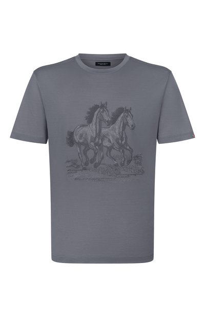 Мужская хлопковая футболка STEFANO RICCI, арт. MNH6205360/TE0001