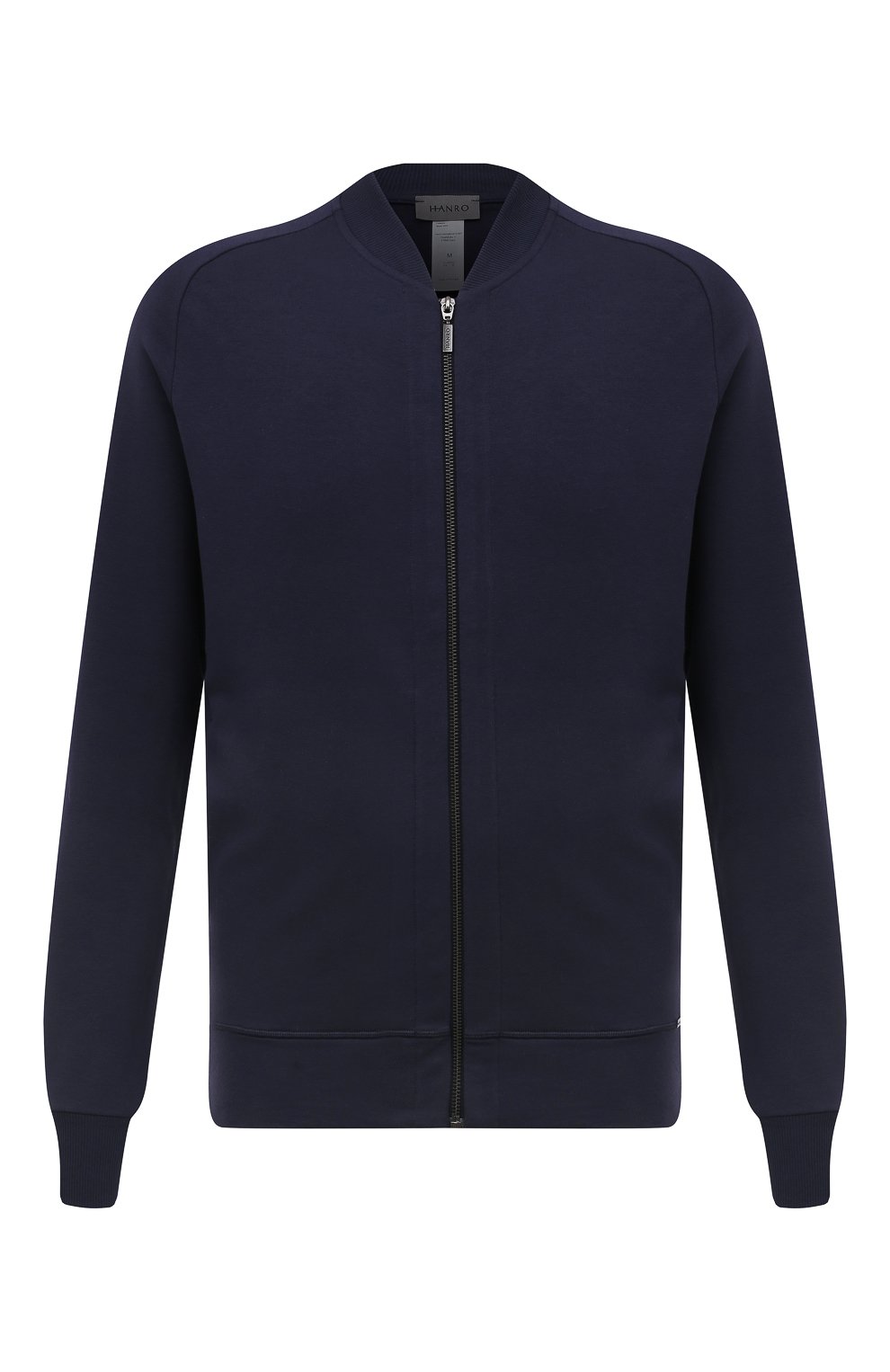 Хлопковая толстовка HANRO темно-синего цвета по цене 24850 руб., арт. 075076., фото 1 Хлопковая толстовка HANRO, арт. 075076., фото 1