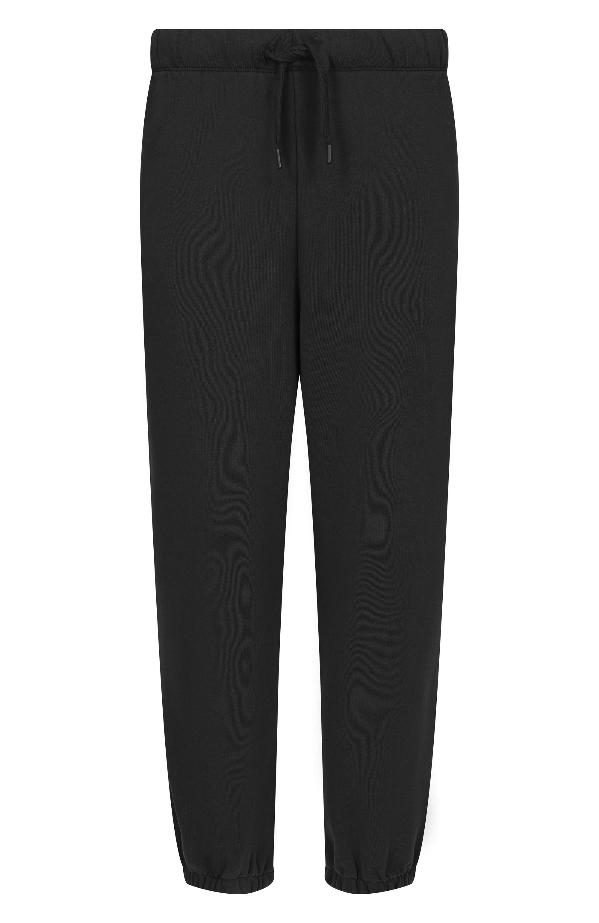 Хлопковые джоггеры BOSS черного цвета по цене 20950 руб., арт. 50546388, фото 1 Хлопковые джоггеры BOSS, арт. 50546388, фото 1