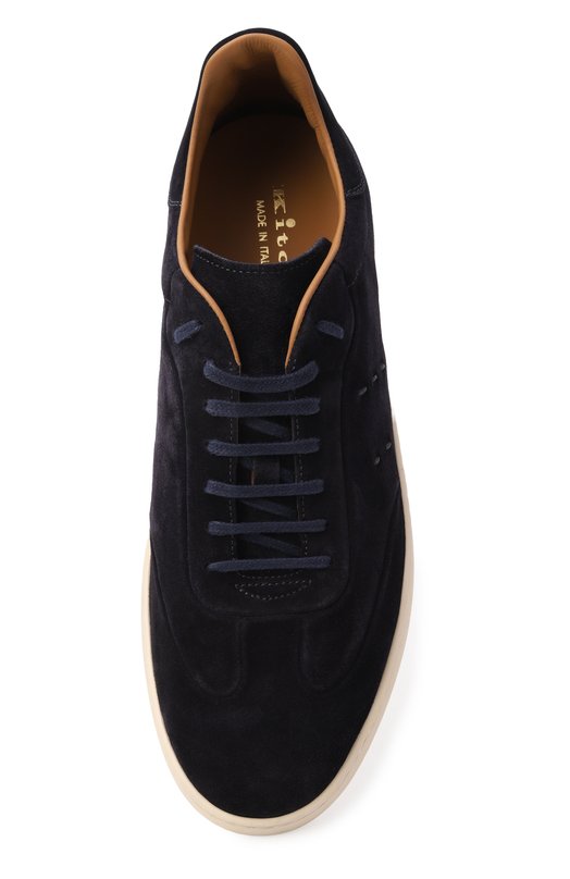 Замшевые кеды Kiton USSA415N01279 Синий  USSA415N01279 Фото 5