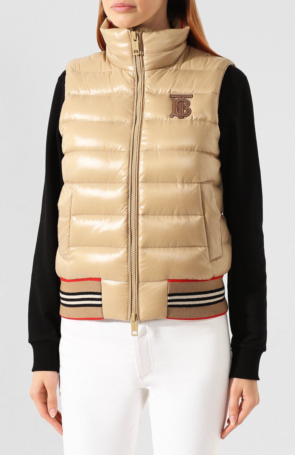 Пуховик BURBERRY бежевого цвета по цене 126000 руб., арт. 8017291, фото 6 Пуховик BURBERRY, арт. 8017291, фото 6