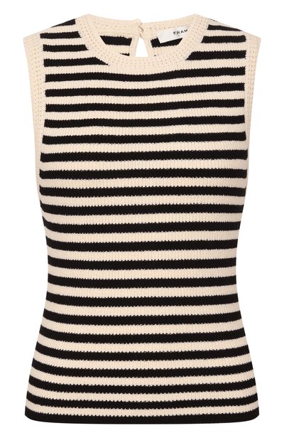 Женская хлопковый топ FRAME DENIM, арт. WE26KSW002/THE C0ASTAL STRIPE TANK