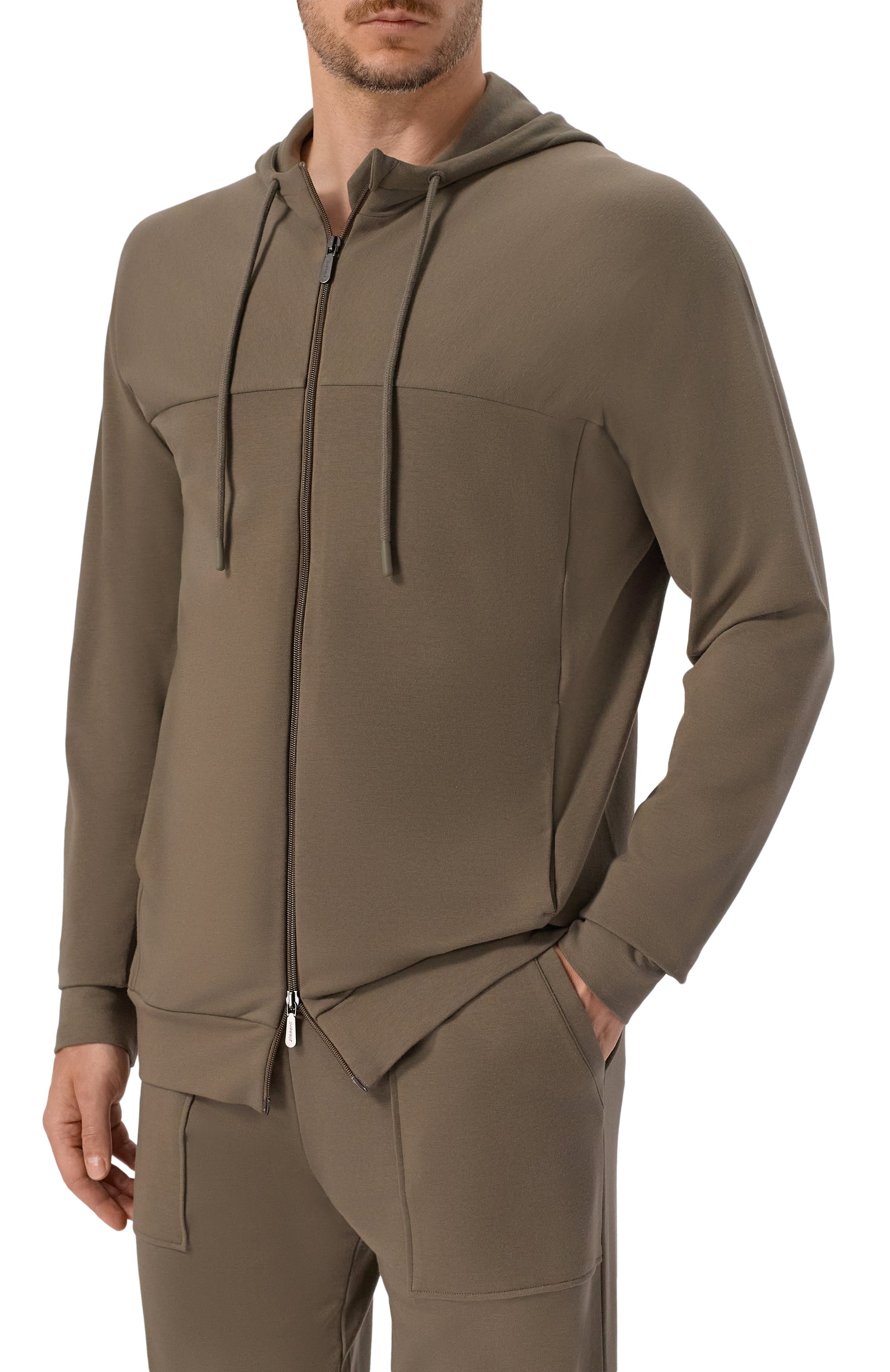 Толстовка ZIMMERLI хаки цвета по цене 35650 руб., арт. 1362-43704, фото 3 Толстовка ZIMMERLI, арт. 1362-43704, фото 3