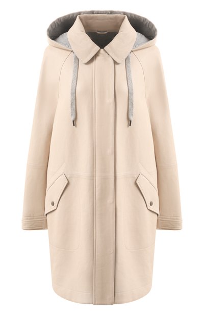 Женская кожаная парка BRUNELLO CUCINELLI, арт. MPNGI9553P