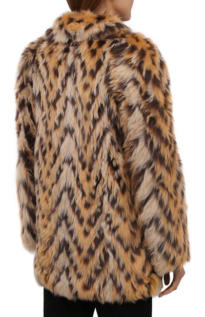 Шуба из овчины SAINT LAURENT разноцветного цвета по цене 1585000 руб., арт. 664589/Y7YV2, фото 4 Шуба из овчины SAINT LAURENT, арт. 664589/Y7YV2, фото 4
